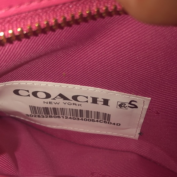 RARE LIMITED Sample Coach Pink Croc Leather Swagger Crossbody - Picture 9 of 15